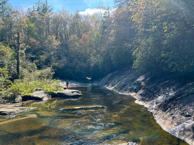 Warden Falls on the Tuckaseegee River