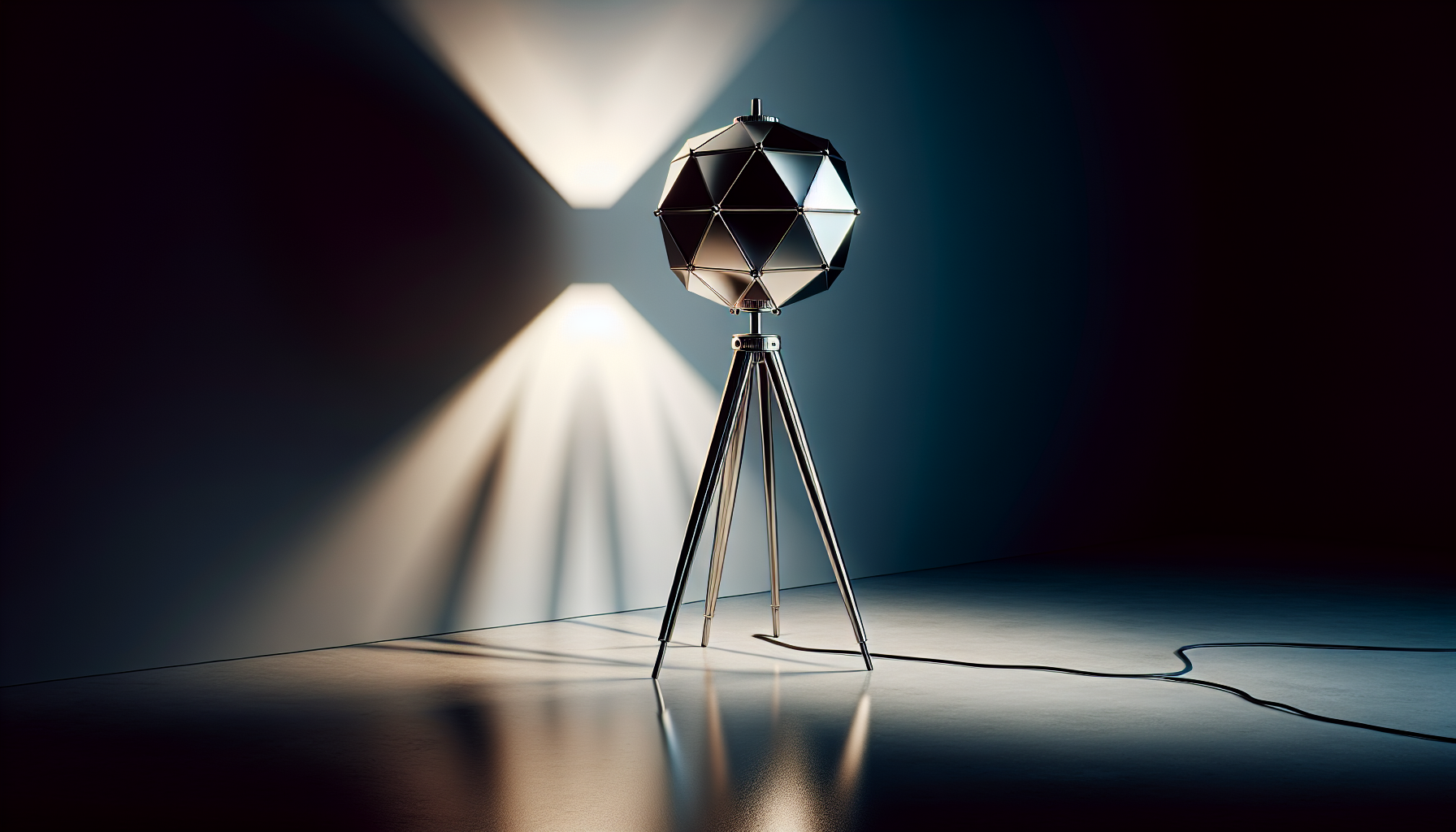 Bold and stable tripod floor lamp