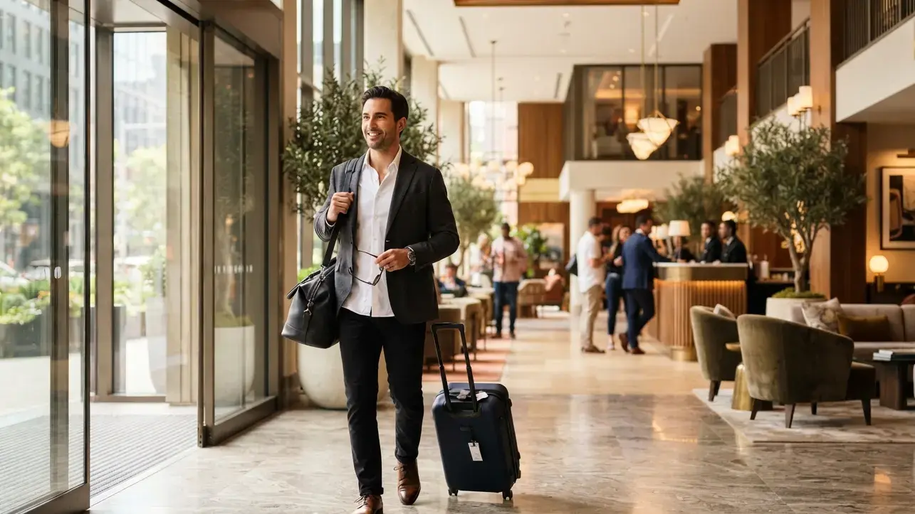 Business documents aligned with dummy ticket dates and hotel proof