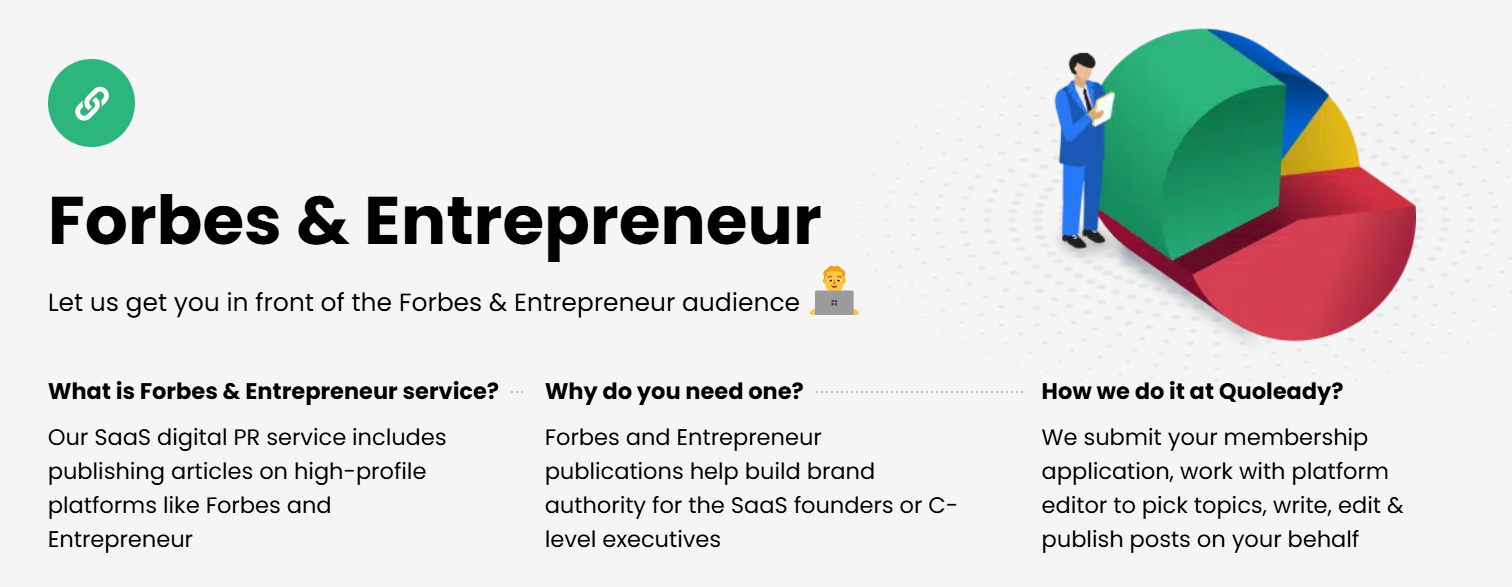 link building campaign, build links with Forbes & Entrepreneur SEO services