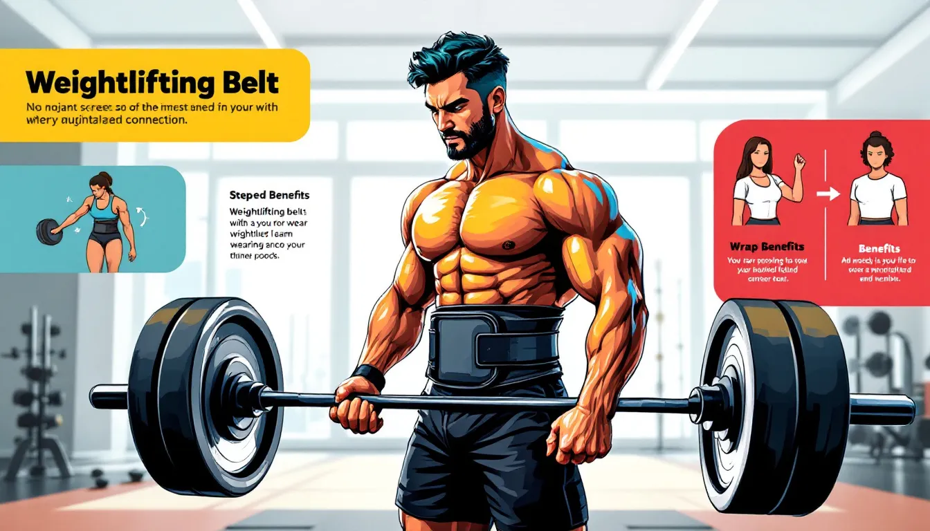 A visual representation of the benefits of weightlifting belts.