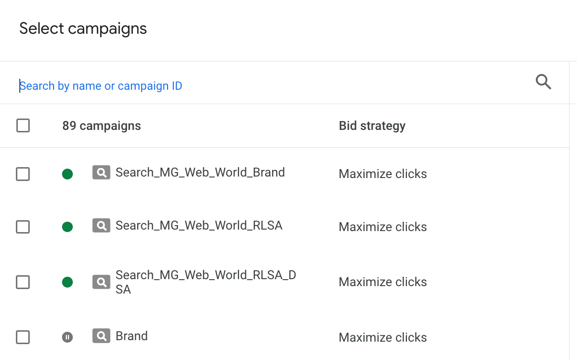 Mastering Google Ads Portfolio Bid Strategies: A Definitive Guide 20 search campaigns