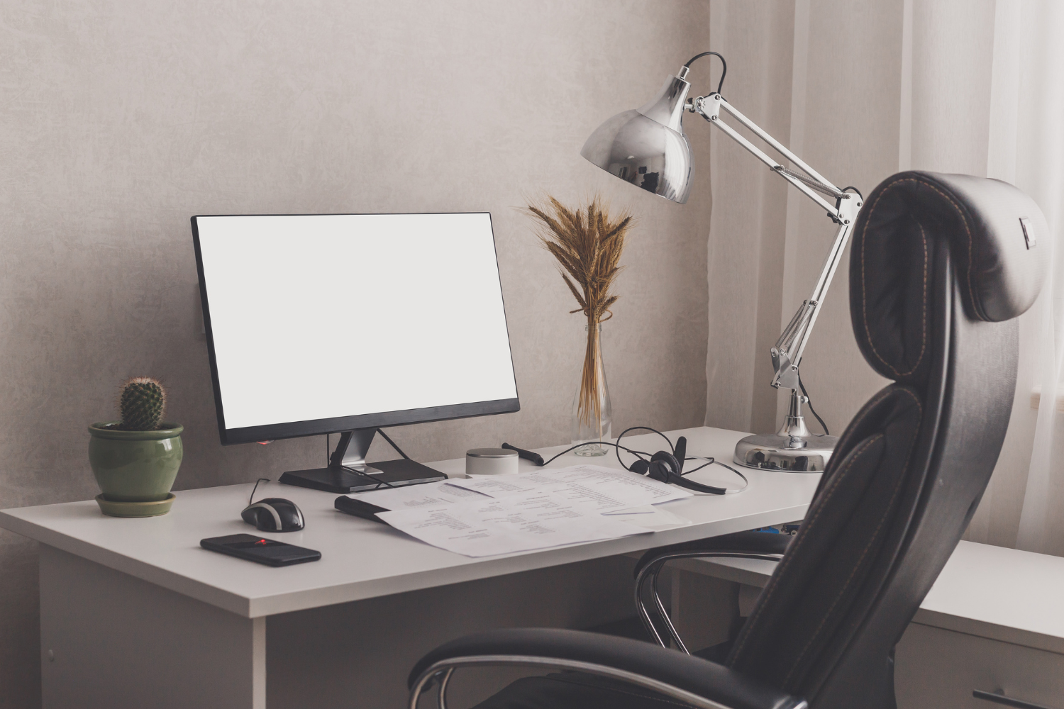 Typical remote worker setup.