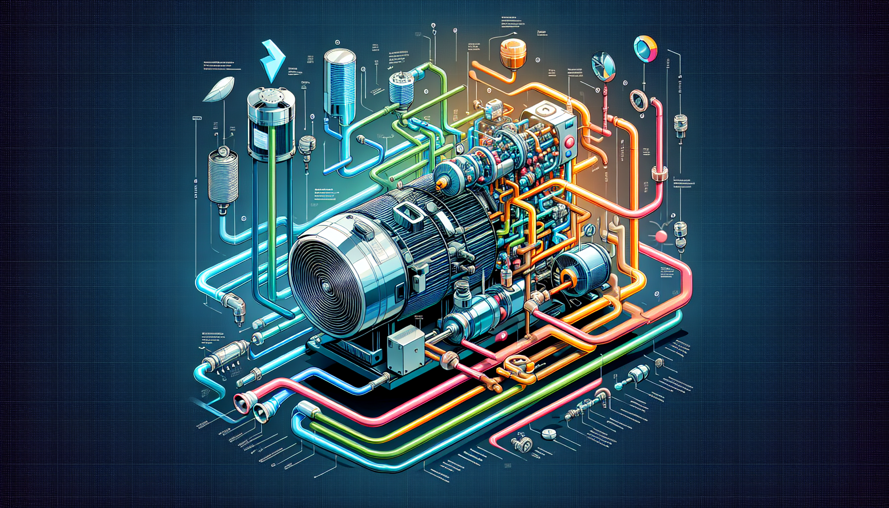 A diagram illustrating advanced heat pump technology at work.