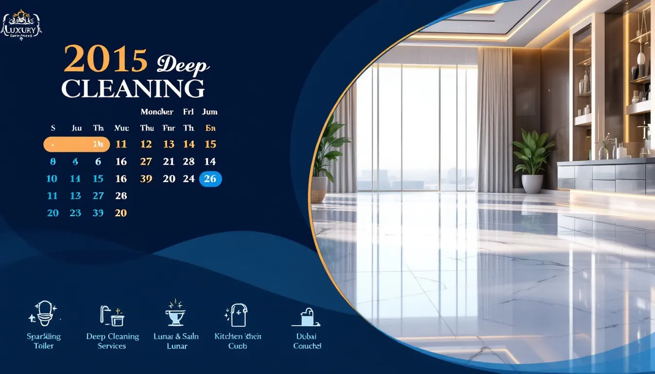 An infographic showcasing the cost of deep cleaning services in Dubai.