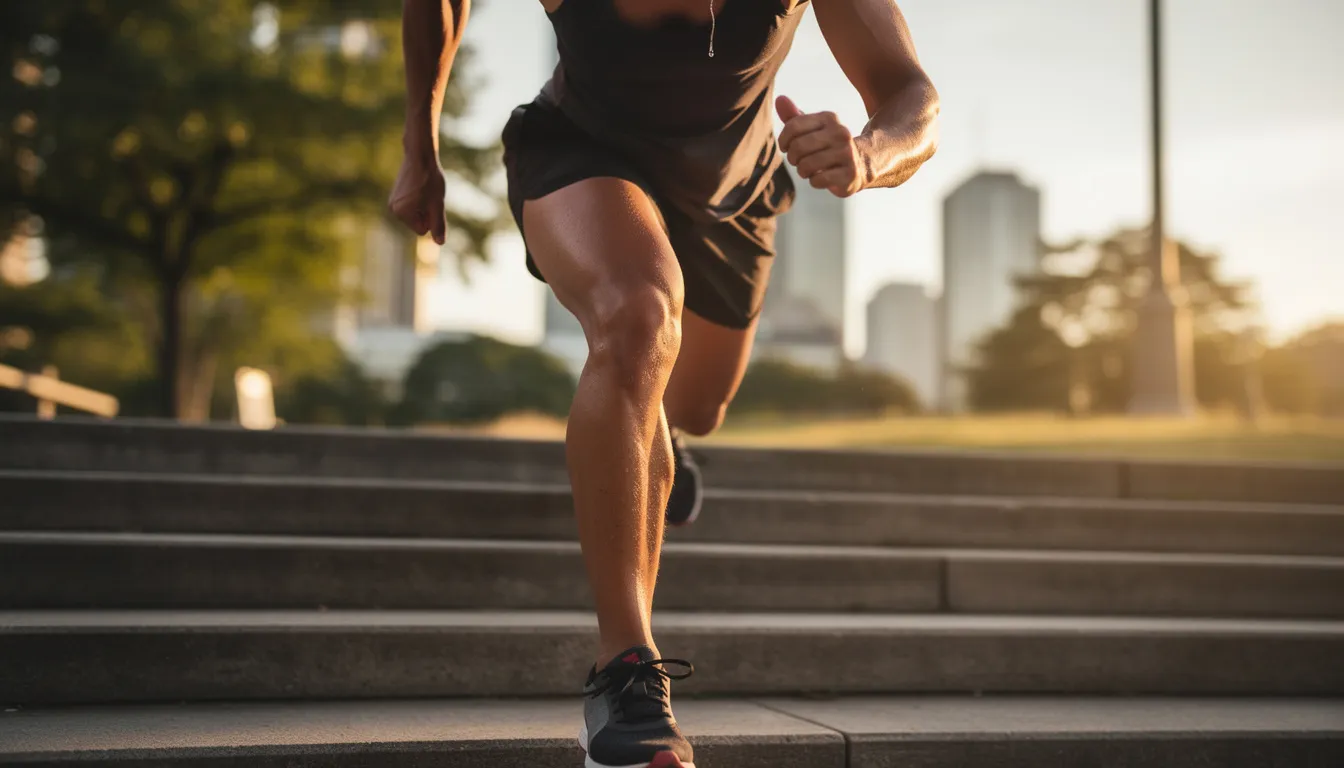 A determined individual exercises outdoors, showcasing strength and focus as they push through their workout. This image captures the essence of personal progress and commitment, akin to the dedication seen in the credit repair process for improving one's financial health.