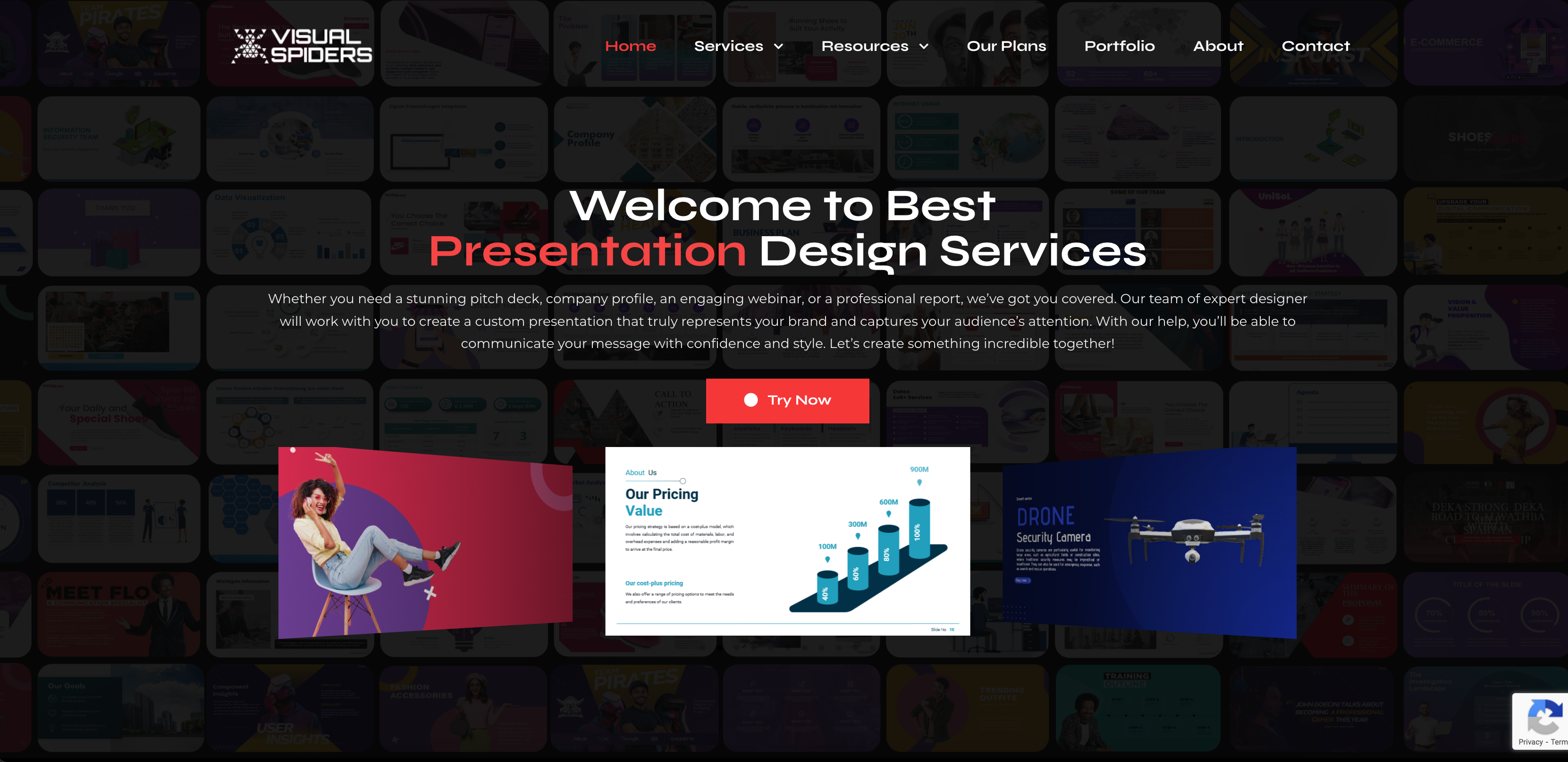 Visual Spiders offers cost-effective presentation design services