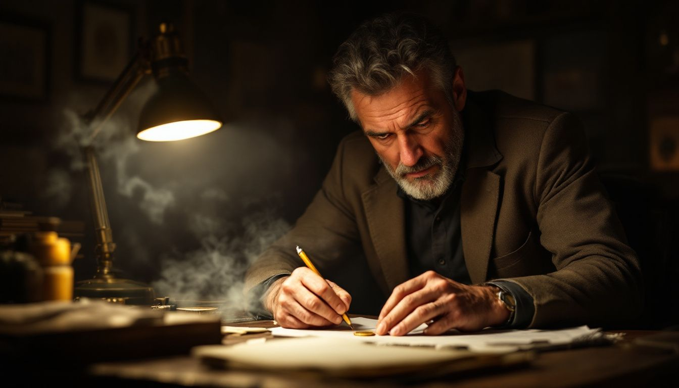 A professional gold appraiser examining various gold coins.