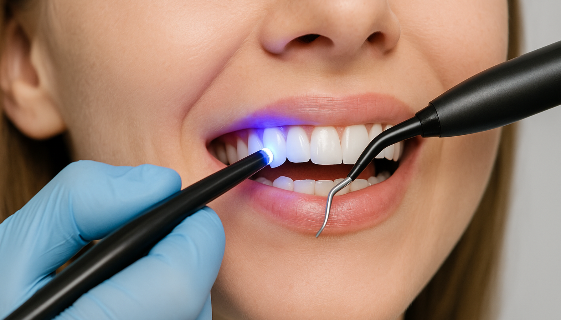     Nærbilde av tannlege som påfører komposittresin på fortann, herdet med blått lys for estetisk behandling.                                                                                                                                                                                                                                                                                                                                                                composite resin bonding bond strength of the composite resin of composite of a with a bonding to the the and a and on the in the used in can be and the composite dental bond teeth with can resin how tooth does enamel mer procedure mindre material kompositt binding invasive treatment materials fordeler time are will tid that bruk after oral long viktig from like used effect light surface not while other behandling ofte its using form samt del post gir gjelder which there surfaces all enkelt best both prosessen into gjort starter curing some