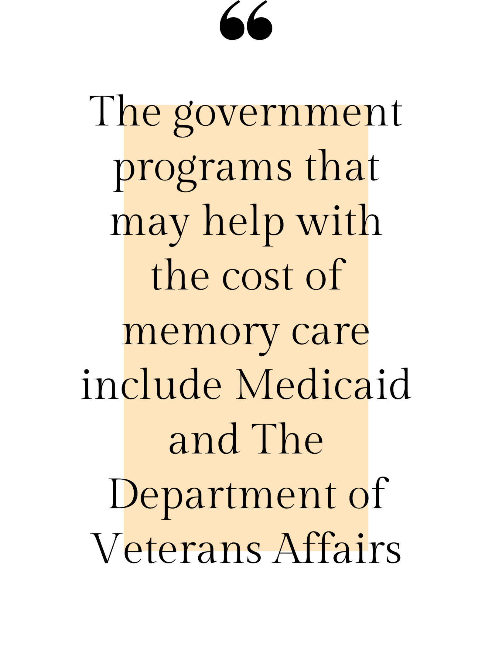 What Are The Government Programs That Help With The Cost Of Memory Care