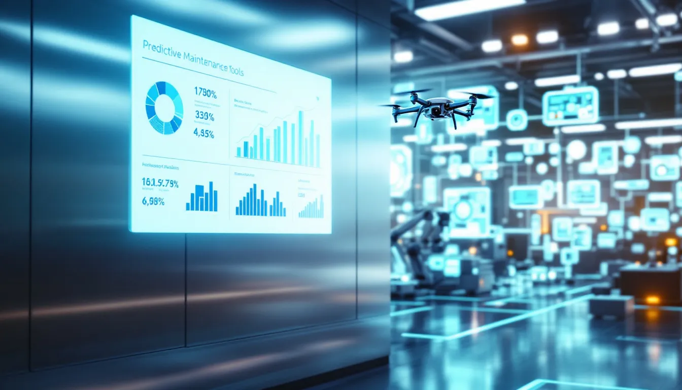 Predictive maintenance tools in a manufacturing setting.