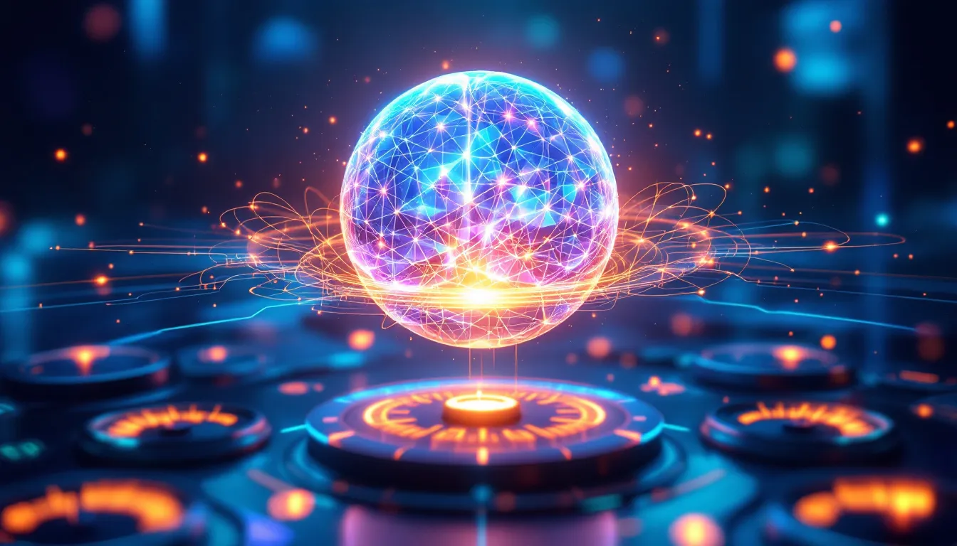 An illustration depicting the concept of Oracle EPM AI.