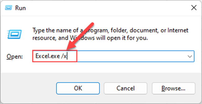 Open new Excel instance using the Run Application