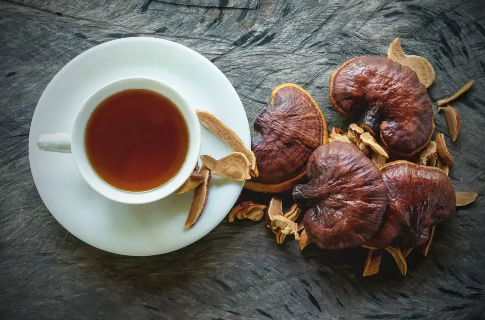 Mushroom tea is made from mushroom extracts and targets general immune support.