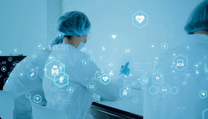 Graphic representing IoT in Pharma manufacturing