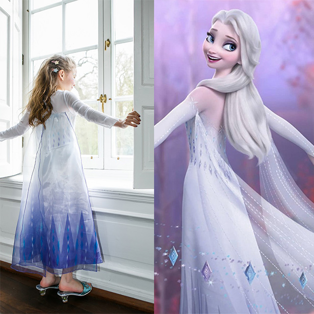 Frozen Elsa jurk kristal