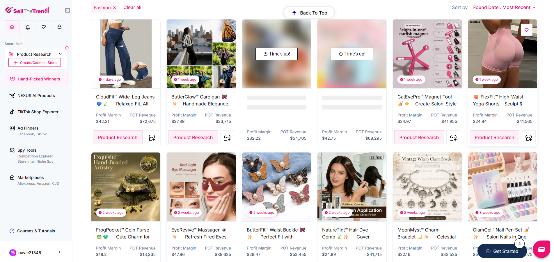 fashion product hand picked winners on sell the trend
