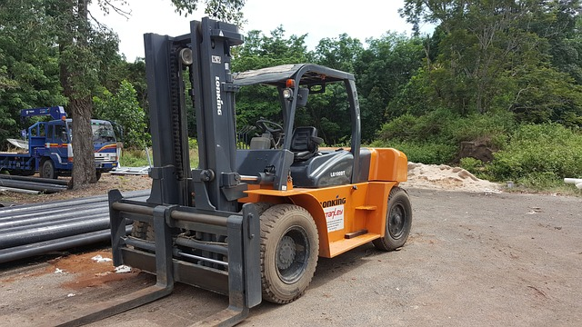 forklift, industry, vehicle