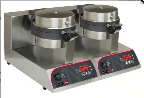 double side by side commercial waffle maker