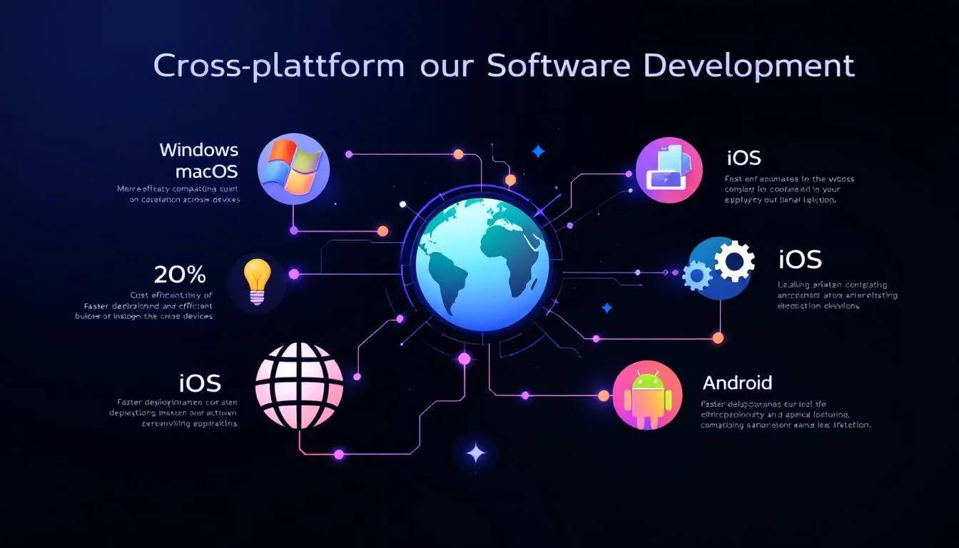 An image representing cross-platform compatibility in software development.