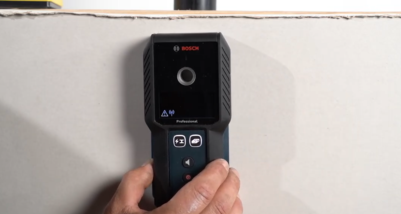 Bosch wall scanner used for sewer pipe detection