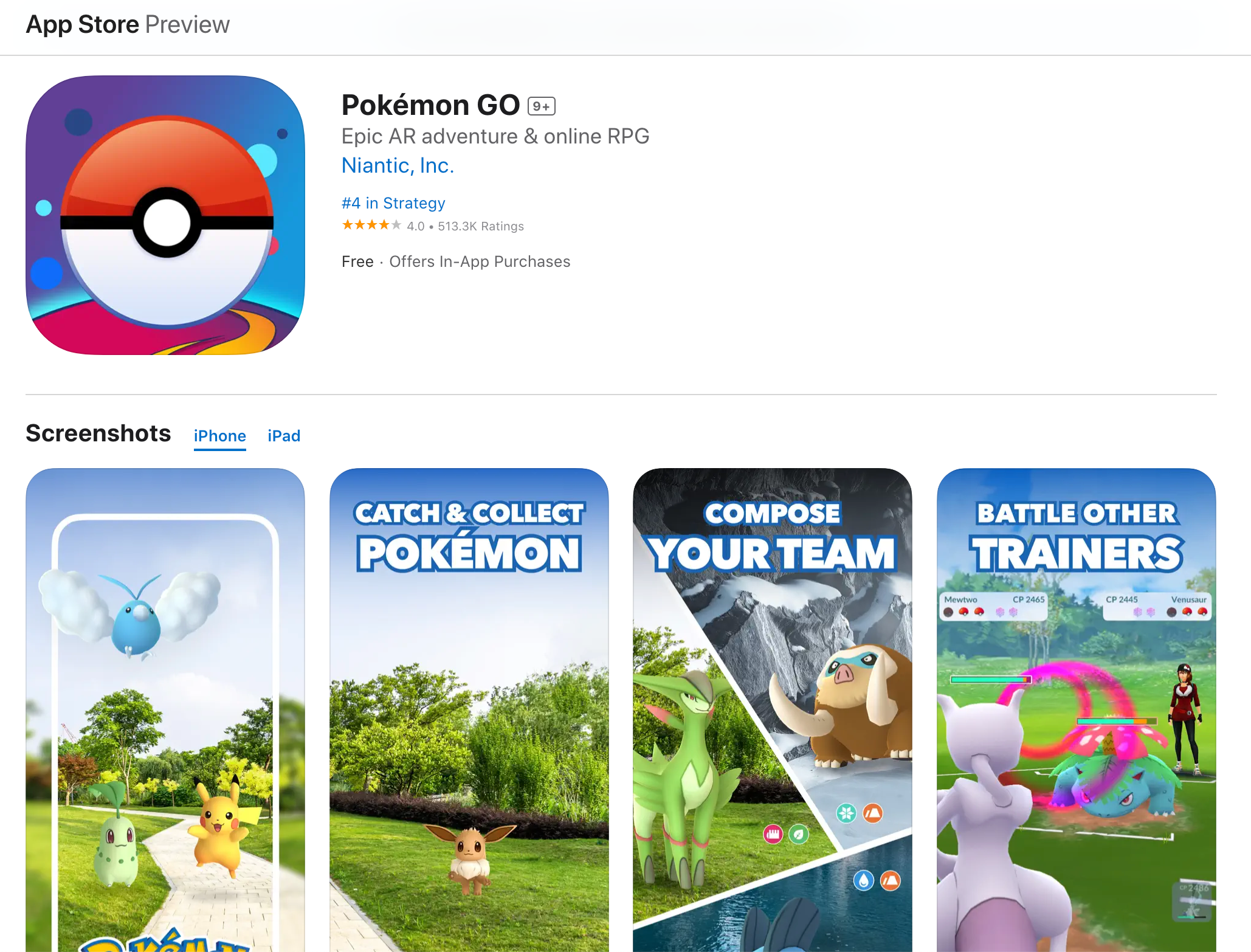 Pokémon GO on app store