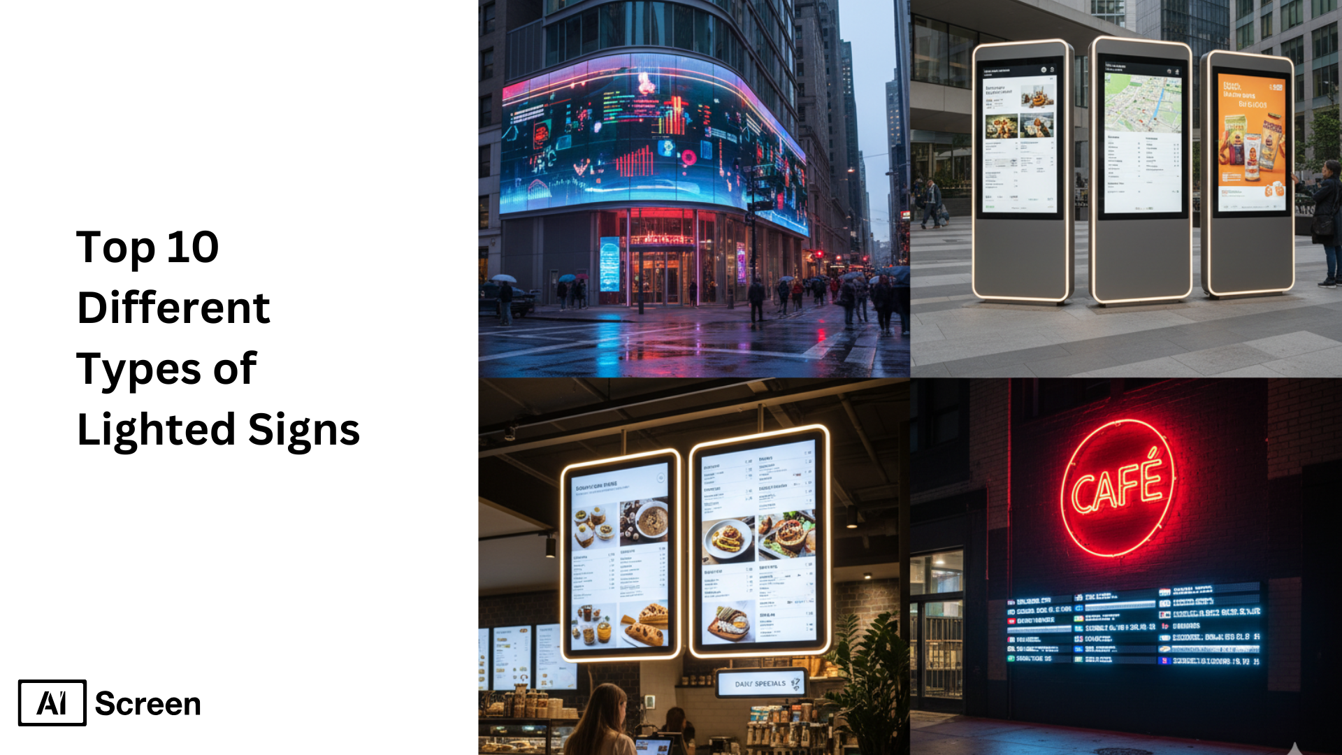 top types of lighted signs for business advertising