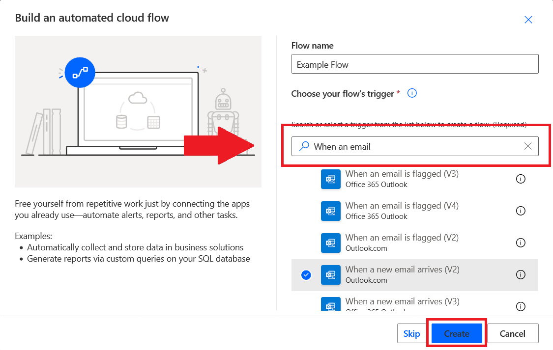 Power automate trigger condition