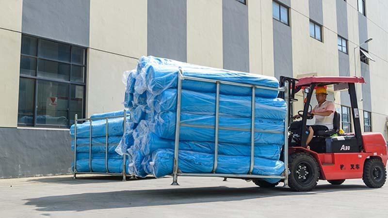 Unprocessed rolls of Microfiber fabric