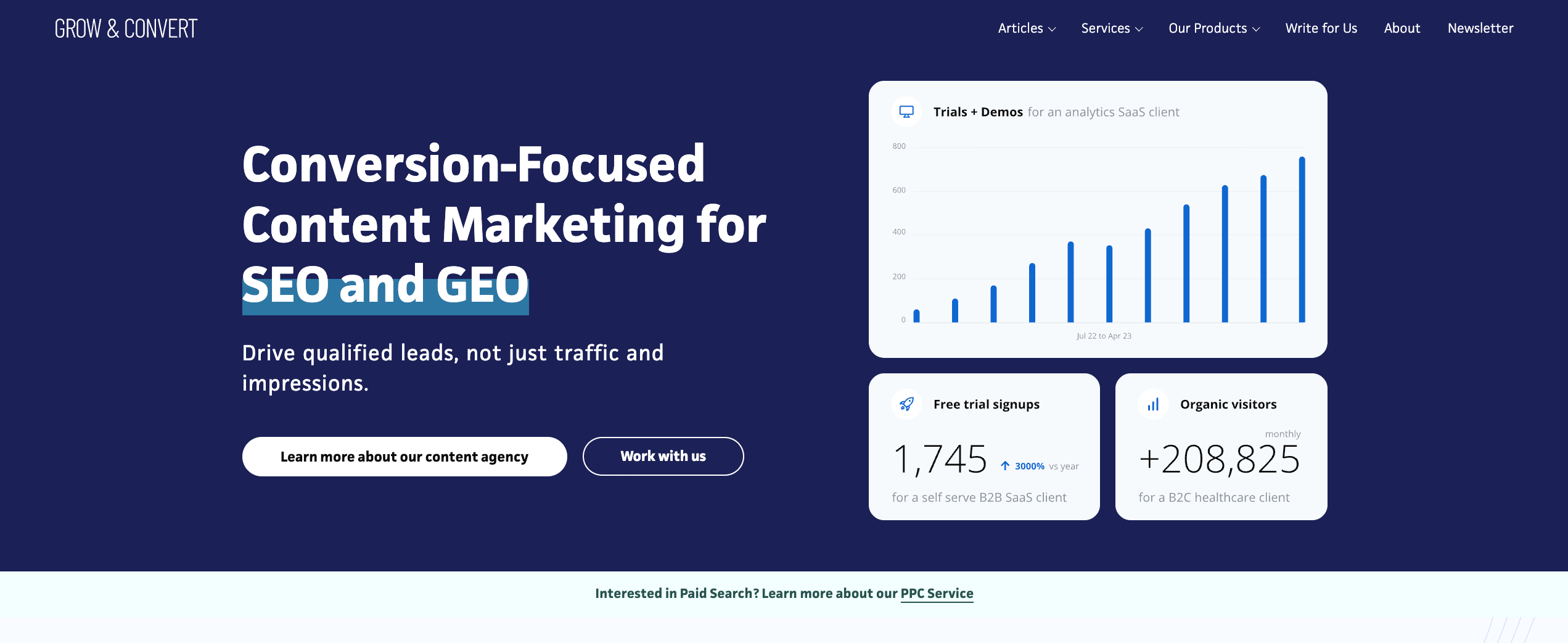 Grow and Convert