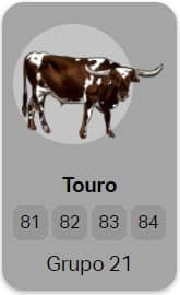 touro no jogo do bicho