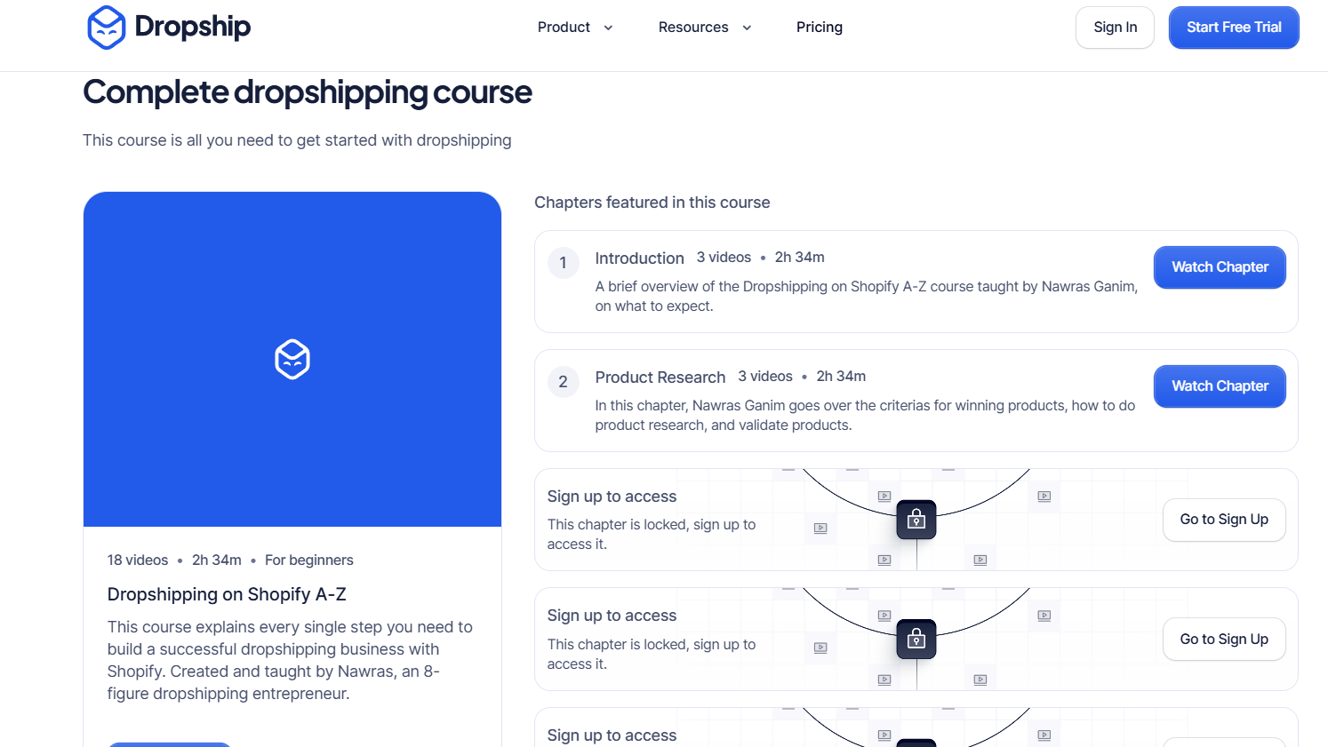 dropship io courses