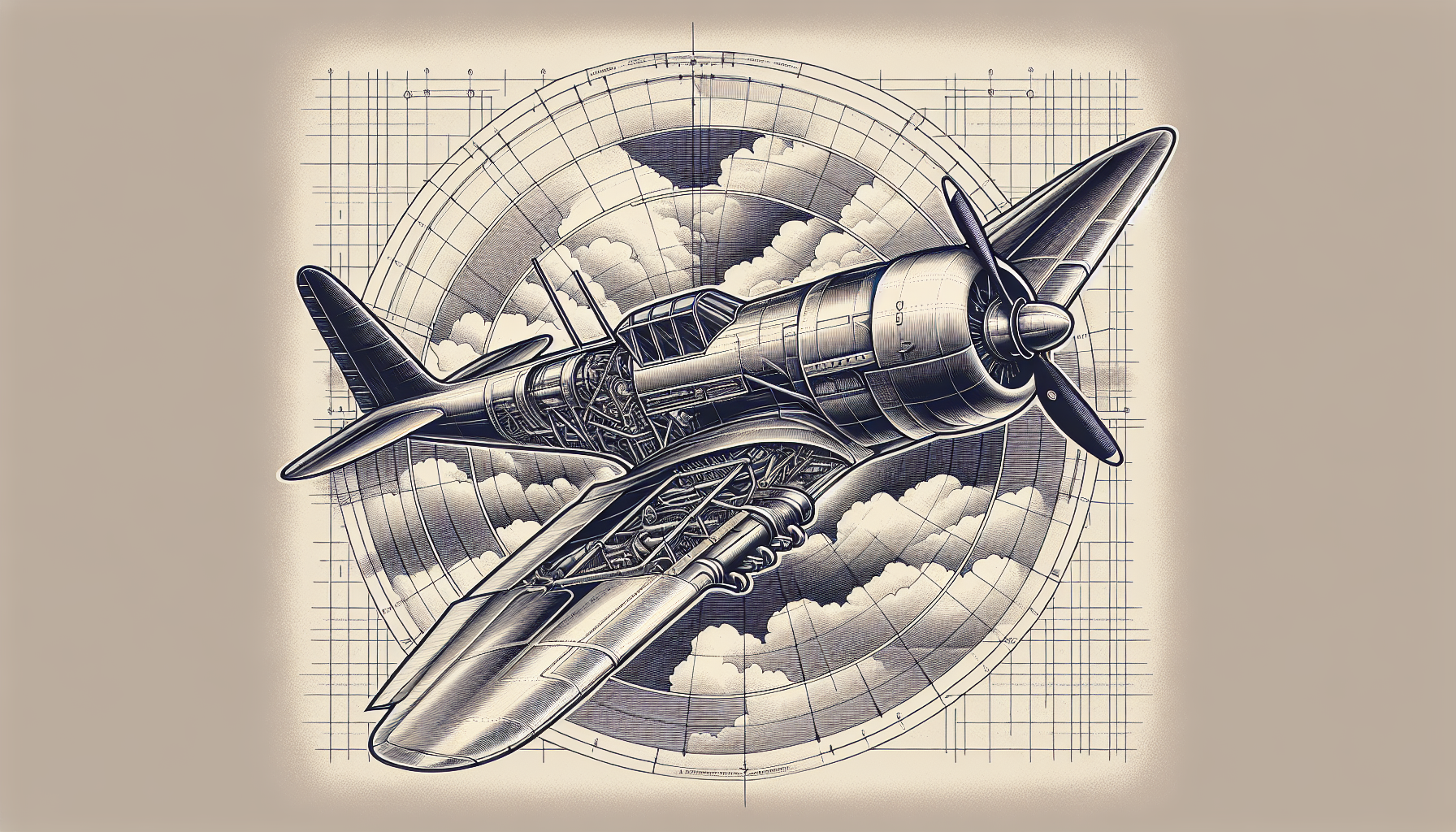 Illustration of a historic aircraft design