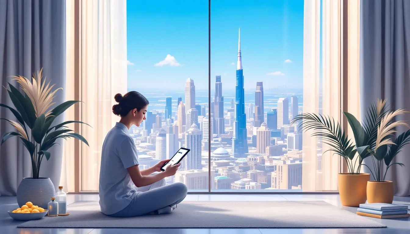 Booking a deep cleaning service online.