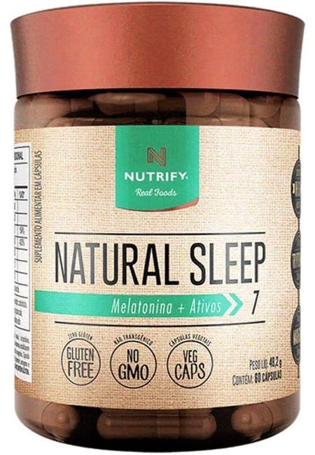 Natural Sleep, melatonina em cápsulas da Nutrify. Fonte da imagem: Amazon