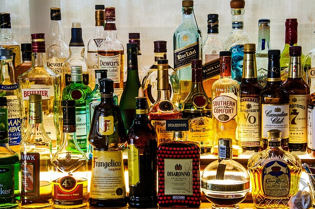 Common liquor bottle sizes.