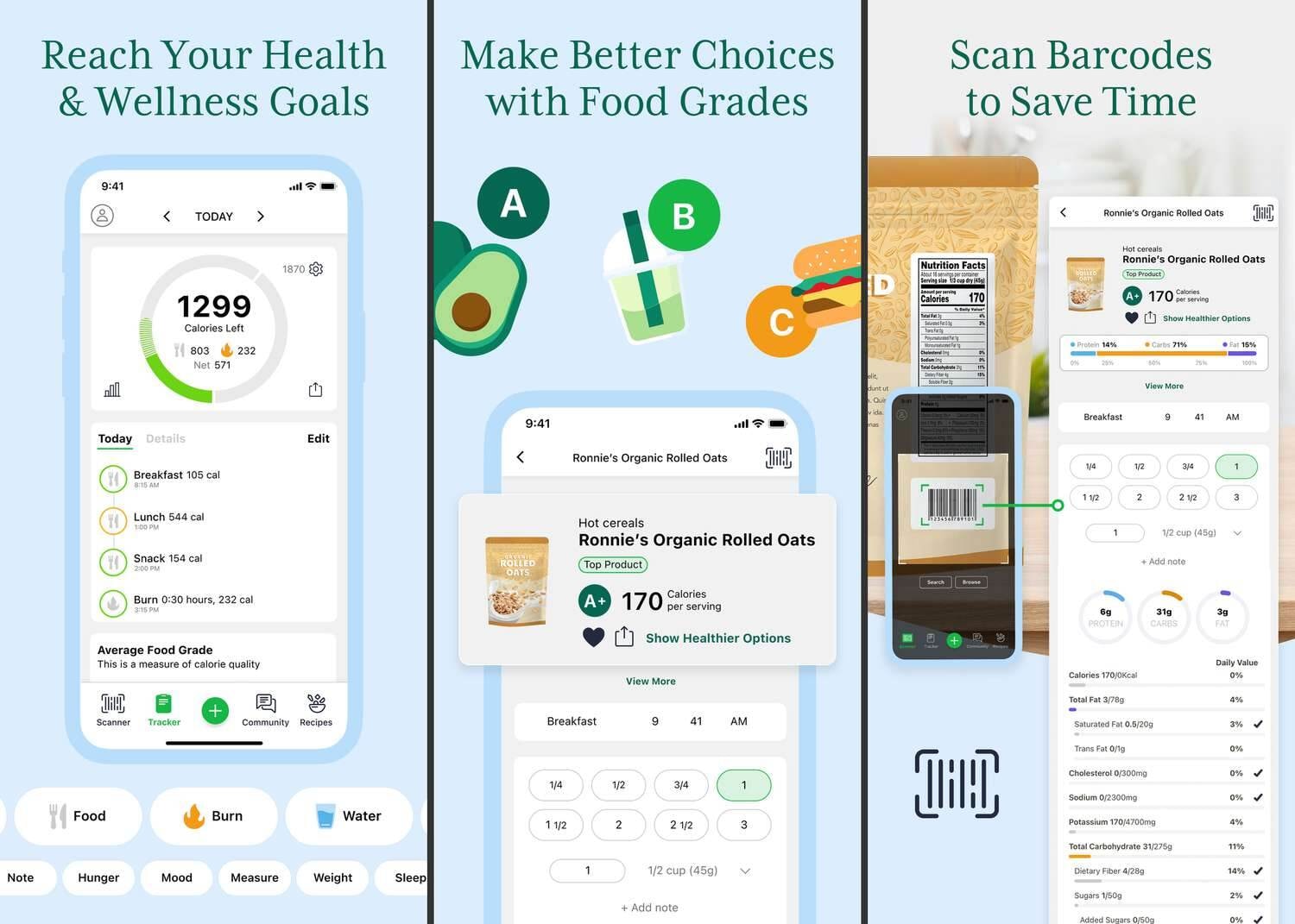 Food Diary Apps (e.g. MyFitnessPal, Cronometer)
