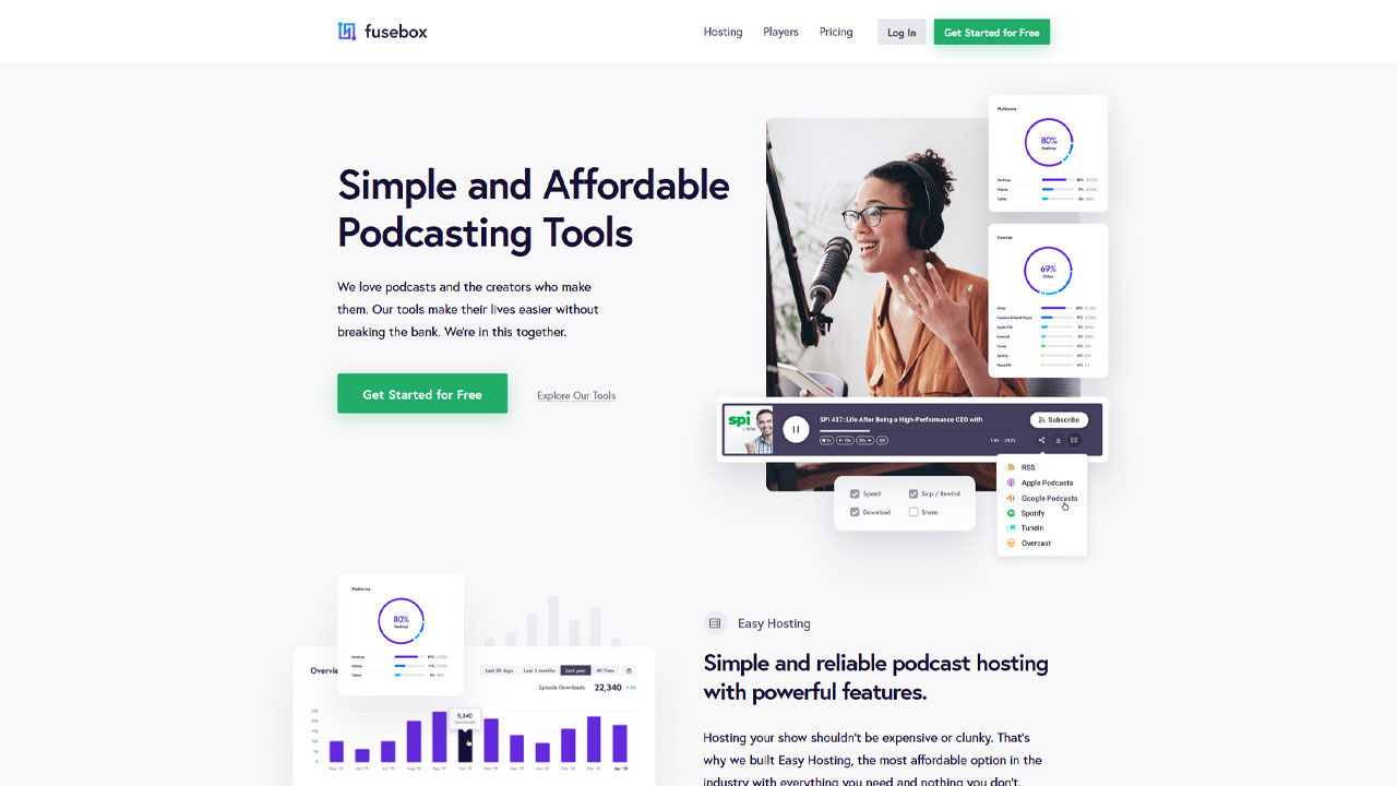 Fusebox - Best Podcast Hosting Platforms