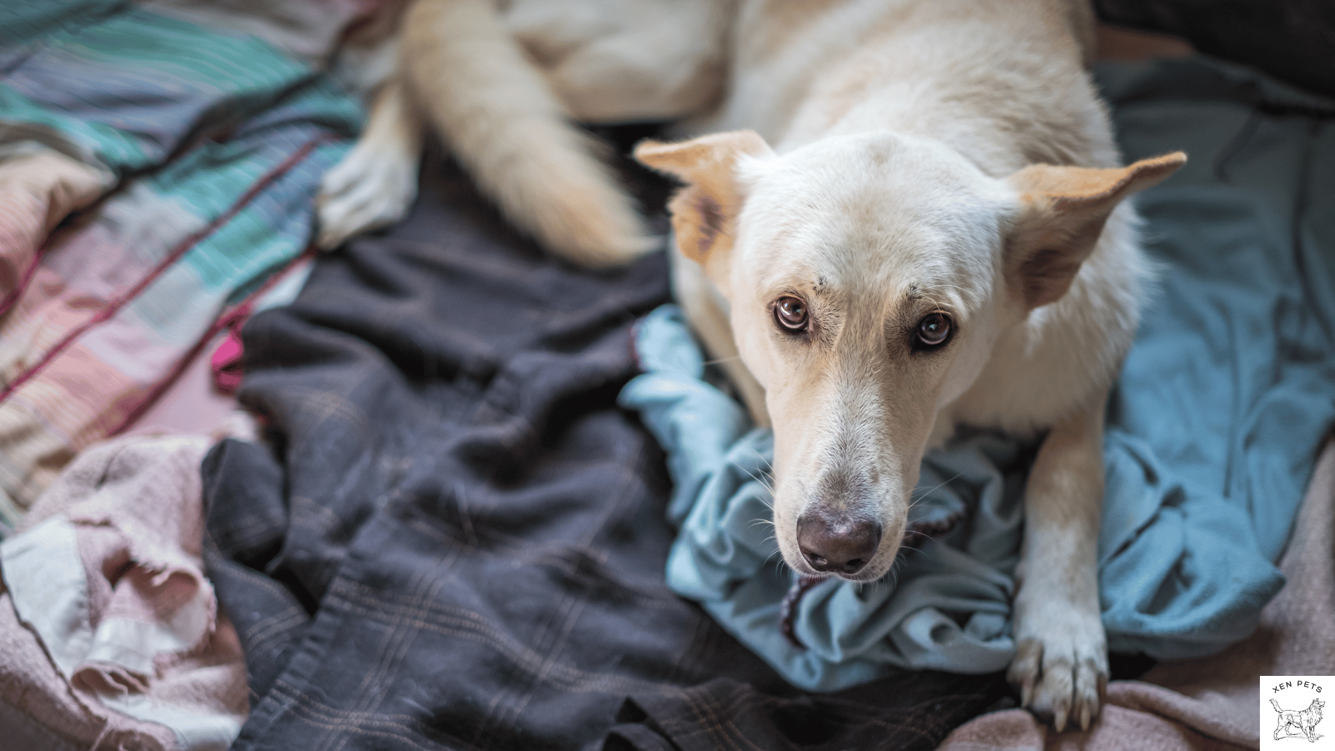 dog in pain laying down