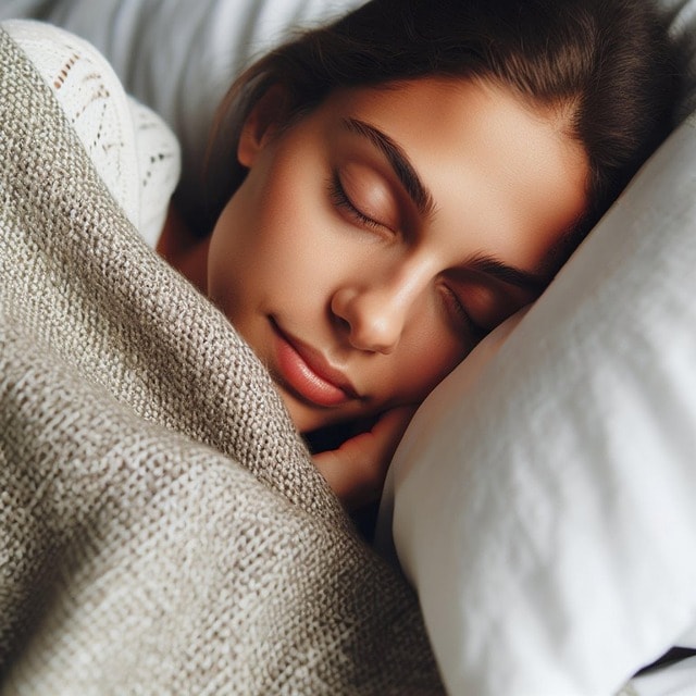 woman, sleep, bed, pillow feels nice with gel foam