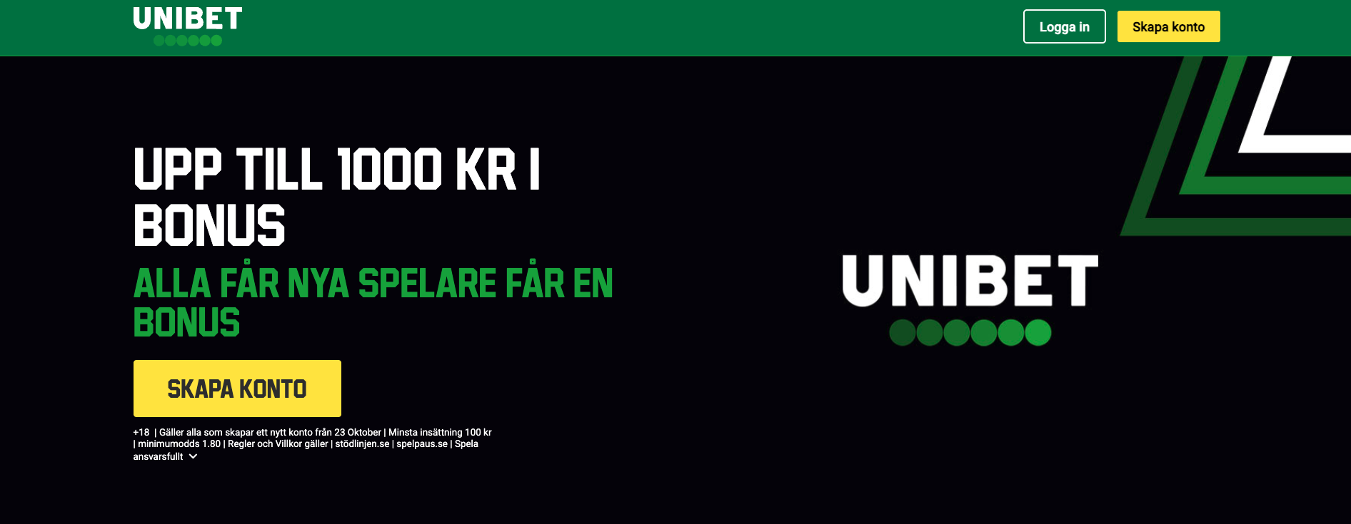 Unibet odds bonus