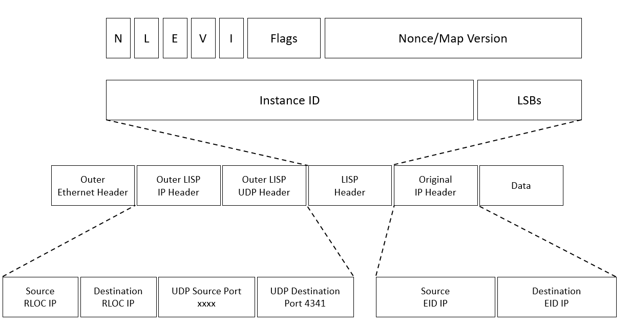  LISP Packet Format