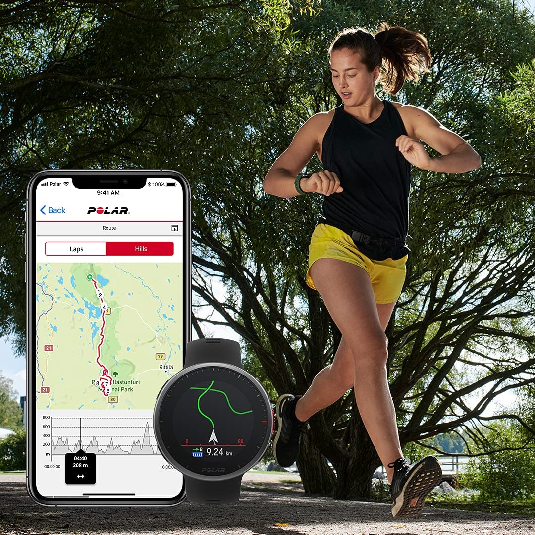 Mulher correndo com um smartwatch com GPS - Fonte: Amazon.
