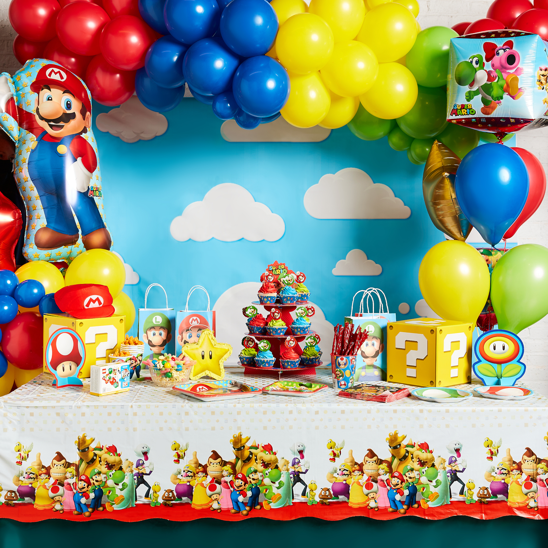 Nintendo Super Mario Brothers Themed Birthday Party Idea