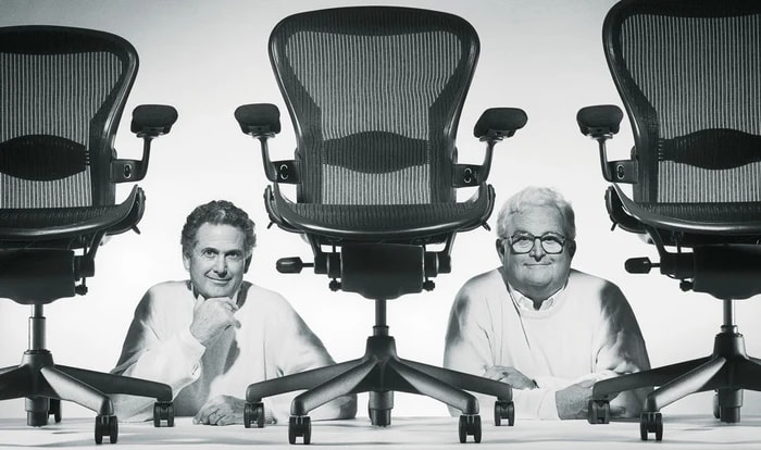 Don Chadwick and Bill Stumpf. Źródło: Herman Miller(https://eustore.hermanmiller.com/pages/why-herman-miller)