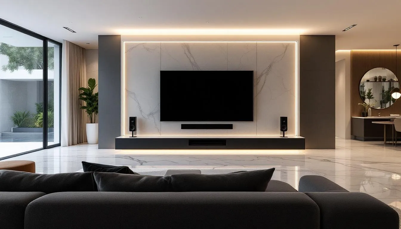 A luxury home audio video system showcasing cutting edge technology in Beverly Hills.