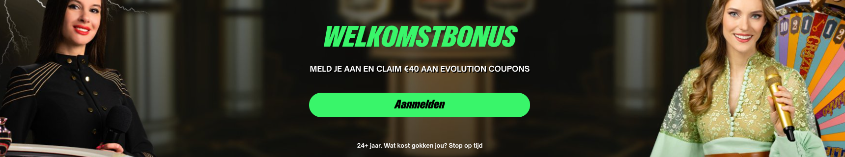 Comeon live casino Evolution coupons