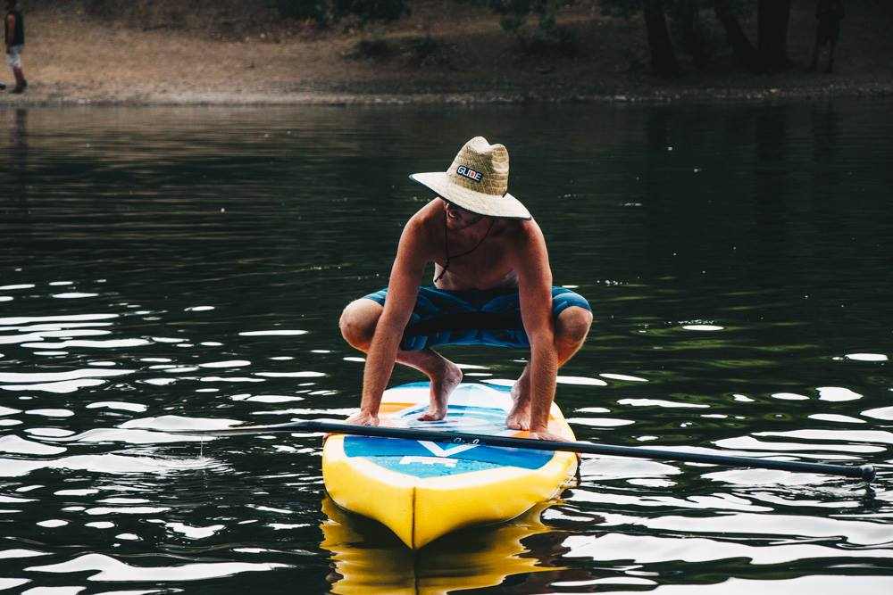 paddle board sup tips to swim safely after falling
