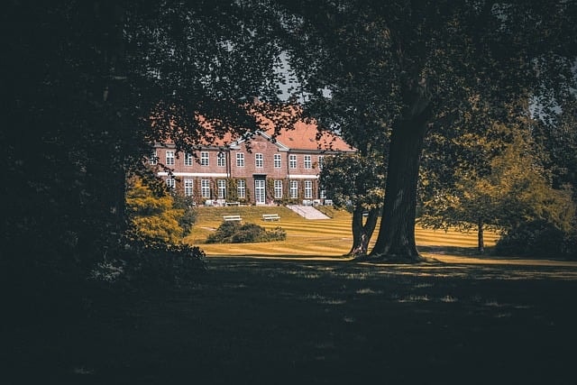 castle, building, park