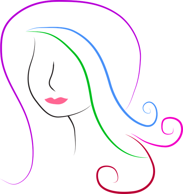 silhouette, hair, woman